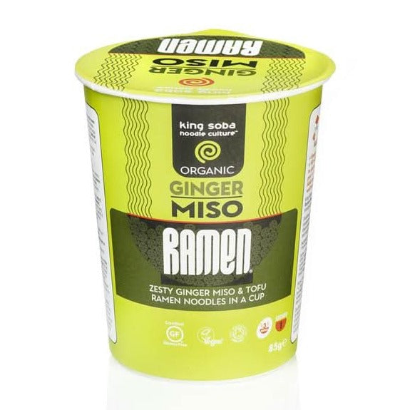 King Soba Organic Ginger Miso Ramen 85g