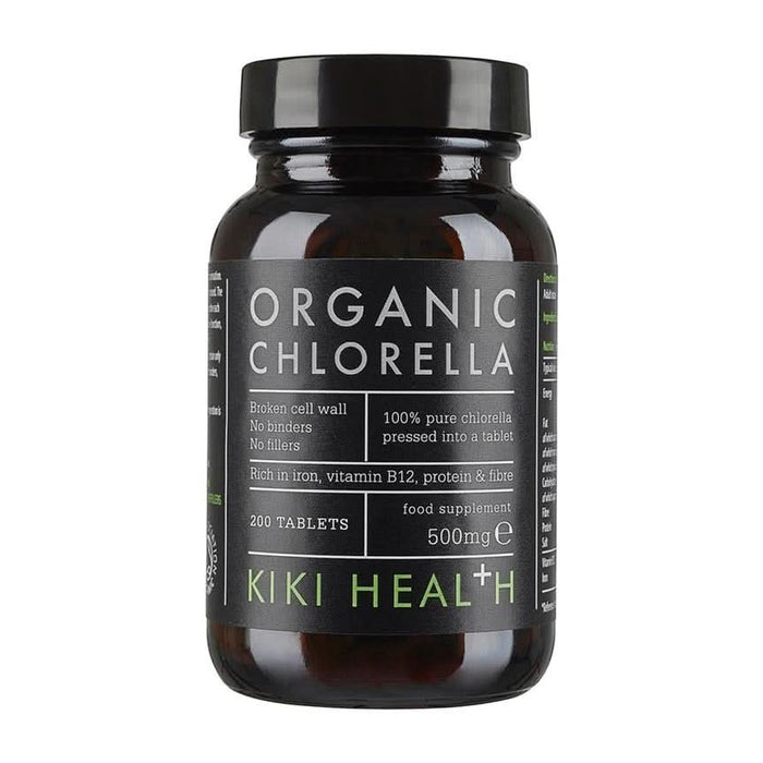 KIKI Health Organic Chlorella Tablets 200 Tablets