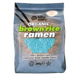 King Soba Org 4 Pk Brn Rice Ramen Noodle 280g