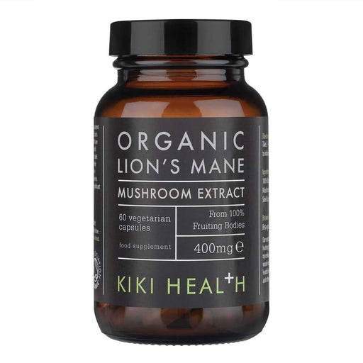 KIKI Health Organic Lion Mane Extract Mushroom 60 Capsules