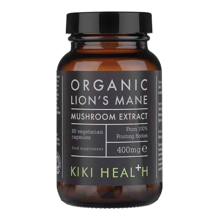 KIKI Health Organic Lion Mane Extract Mushroom 60 Capsules