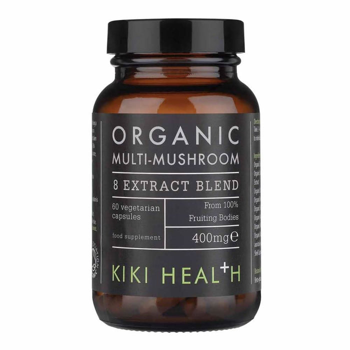 KIKI Health Organic 8 Mushroom Extract Blend 60 Capsules