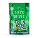 Ollys Garlic & Basil Green Olives 50g