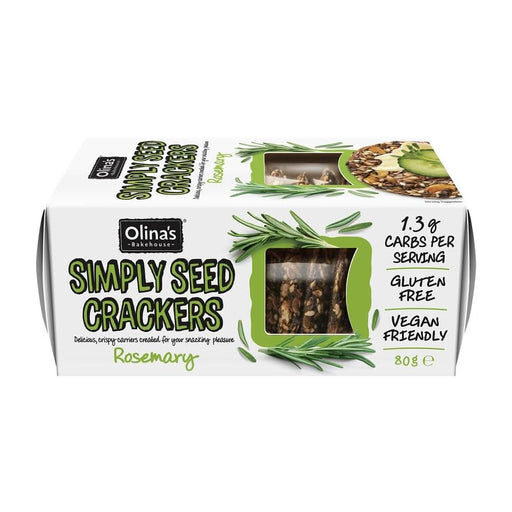 Olinas Bakehouse Gluten Free Rosemary Seed Crackers 80g