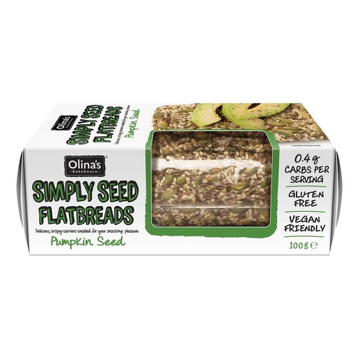 Olinas Bakehouse Gluten Free Pumpkin Seeds Flatbreads 100g