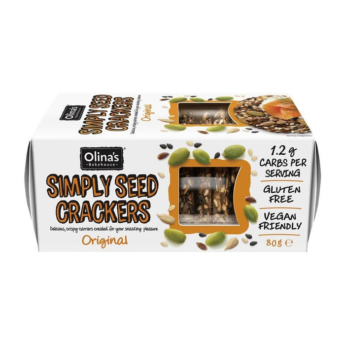 Olinas Bakehouse Gluten Free Original Seed Crackers 80g