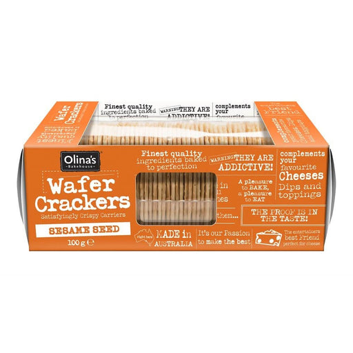 Olinas Bakehouse Wafer Crackers Sesame 100g