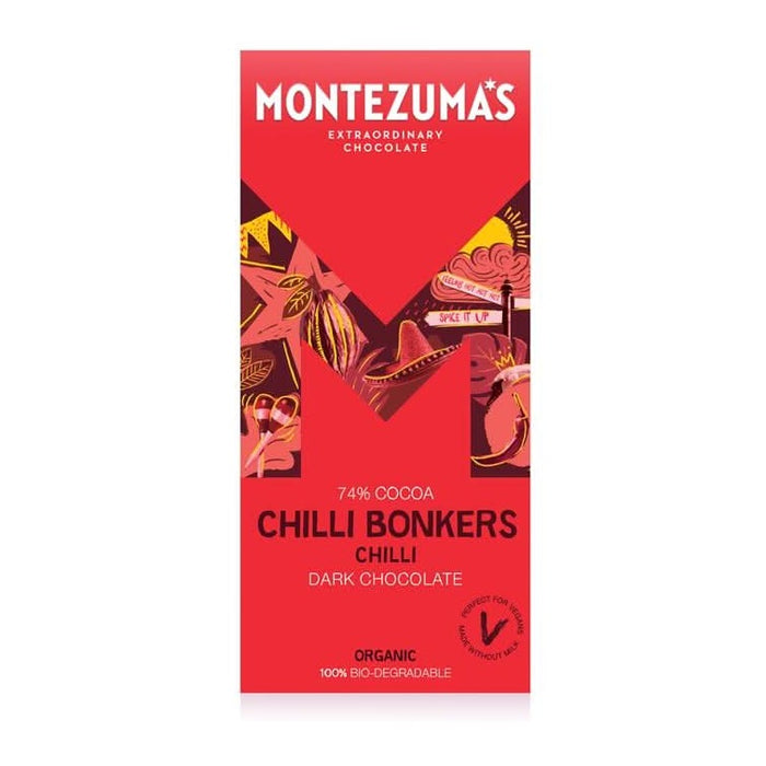 Montezumas Chocolate Chilli Bonkers Organic Chilli 90g