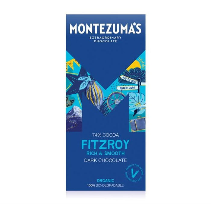 Montezumas Chocolate FitzRoy 74% Dark Organic 90g