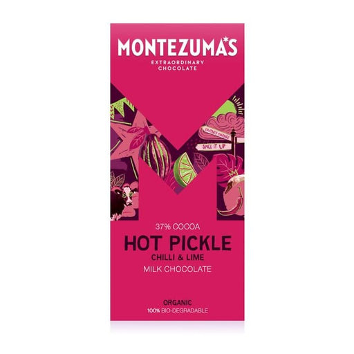 Montezumas Chocolate Hot Pickle Milk Chilli & Lime 90g