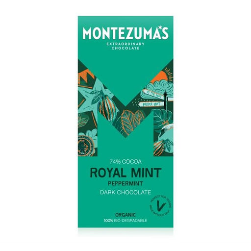 Montezumas Chocolate Royal Mint 74% with Mint 90g