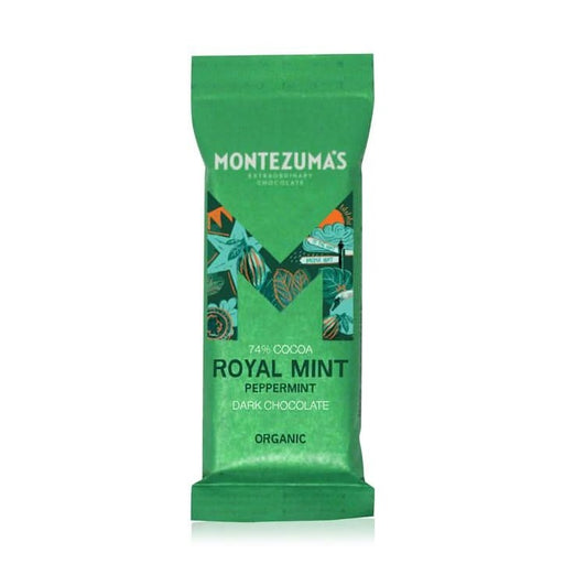 Montezumas Chocolate Royal Mint 74% Organic w Mint 25g