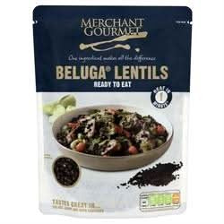 Merchant Gourmet Beluga Lentils Ready to Eat 250g