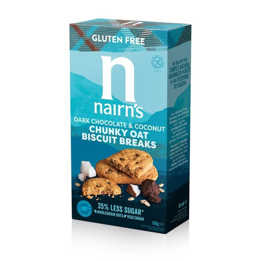Nairns GF Dark Choc & Coconut 160g