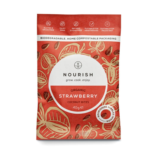 Nourish Nourish Strawberry Bites 40g