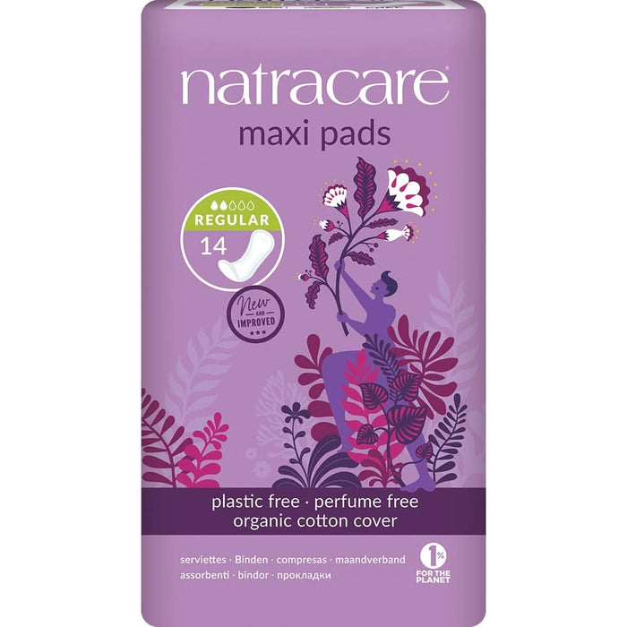 Natracare Maxi Pads Regular x 14 Pack