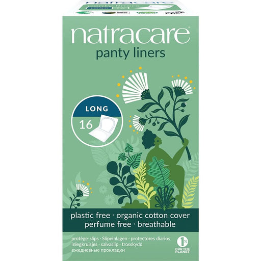 Natracare Panty Liners Long Wrapped x 16 Pack