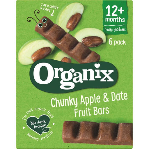 Organix Apple & Date Fruit bar MPack 6 x 17g