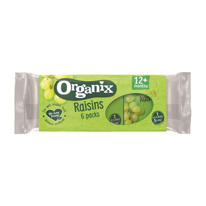 Organix Mini Organic Raisin 6 pack 6 x 14g
