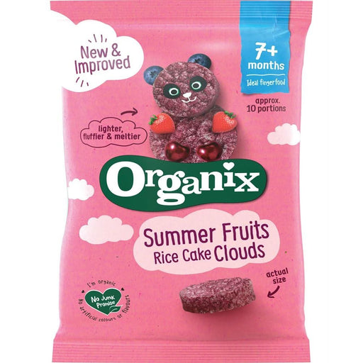 Organix Summer Fruits Rice Cake Clouds 40g