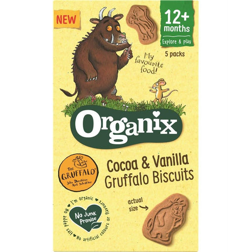 Organix Gruffalo Cocoa & Vanilla Bisc 5 x 20g