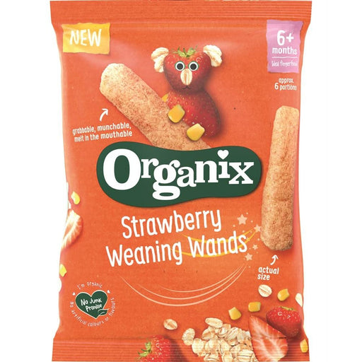Organix Strawberry Weaning Wands 25g