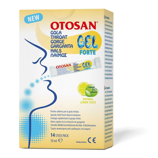 Otosan Natural Throat Gel 14 x 10ml Pouches