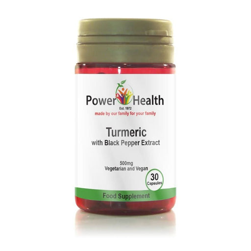 Power Health Turmeric 500mg & Black Pepper 30 Capsules