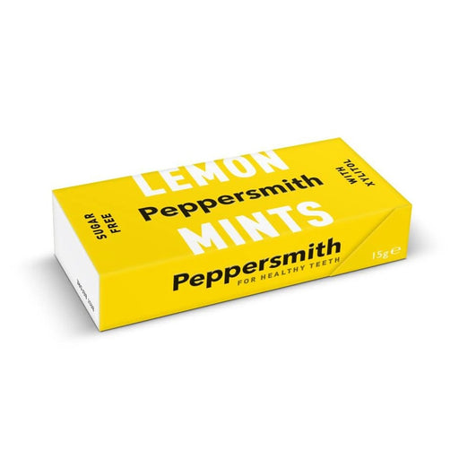 Peppersmith Lemon Xylitol Mints 15g