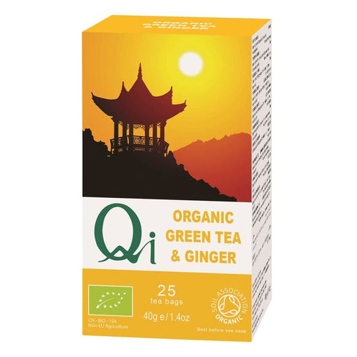 Qi Organic Green Tea & Ginger 25 Bags