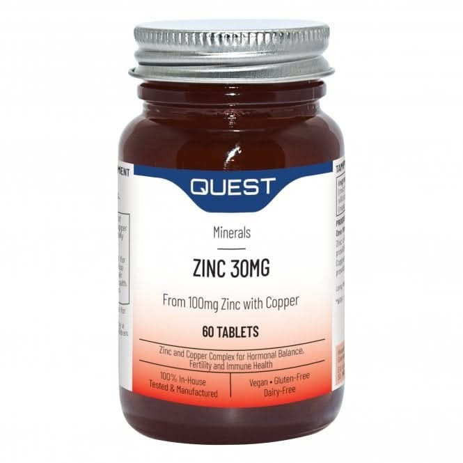 Quest Zinc Citrate 30mg 60 Tablets