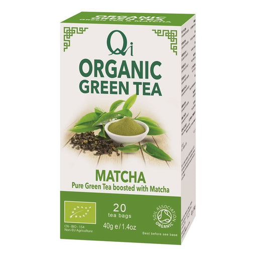 Qi Organic Green Tea & Matcha 20 Bags