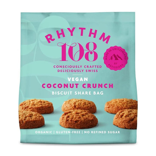 Rhythm 108 Coconut Crunch Tea Biscuit Bag 135g