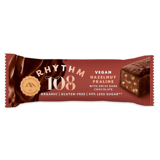 Rhythm 108 Hazelnut Praline Choc Bar 33g