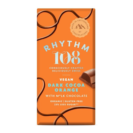 Rhythm 108 Chocolate Tablet Cocoa Orange 100g
