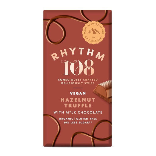 Rhythm 108 Choc Tablet - Hazelnut Truffle 100g