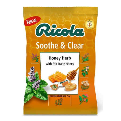 Ricola Soothe & Clear Honey Herb 75g