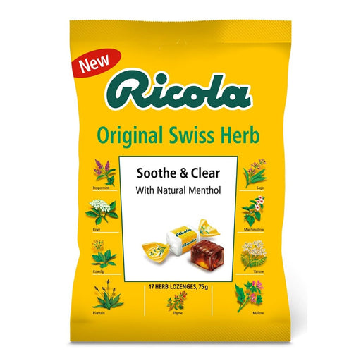Ricola Soothe & Clear Original Herb 75g