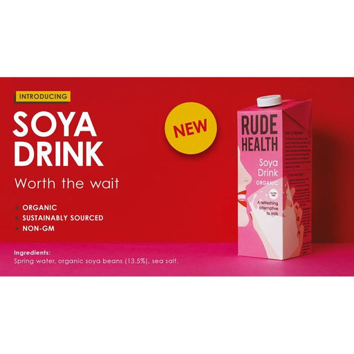 Rude Health Organic Soya Drink 1L