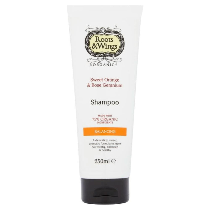 Roots and Wings Orange & Rose Geranium Shampoo 250ml