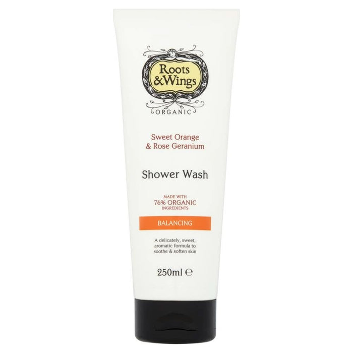 Roots and Wings Orange & Rose Shower Wash 250ml