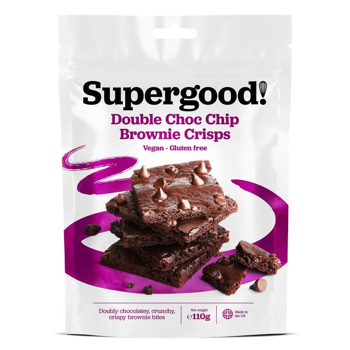 Supergood Brownie Crisps Double ChocChip 110g
