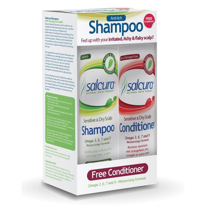 Salcura Shampoo (FREE Conditioner) 200ml x 200ml