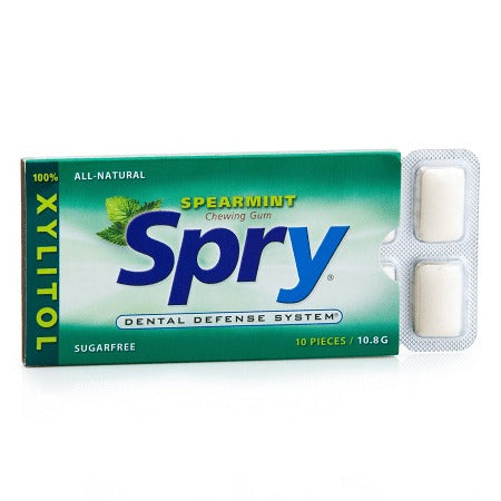 Spry Spearmint Xylitol Gum 10 Pieces
