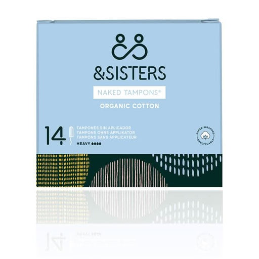 And Sisters Organic Cotton Tampons- Medium x 14