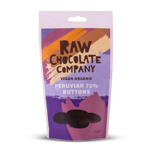 The Raw Chocolate Company Peruvian 72% Chocolate Buttons 150g