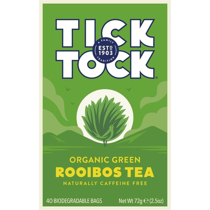 Tick Tock Rooibos Green Tea 40 Bags