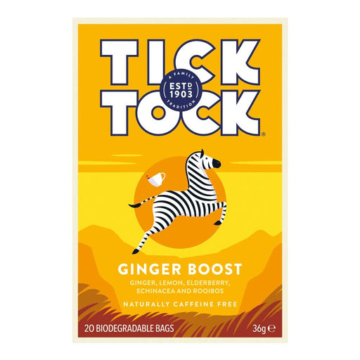 Tick Tock Wellbeing Ginger Boost 20 Bags