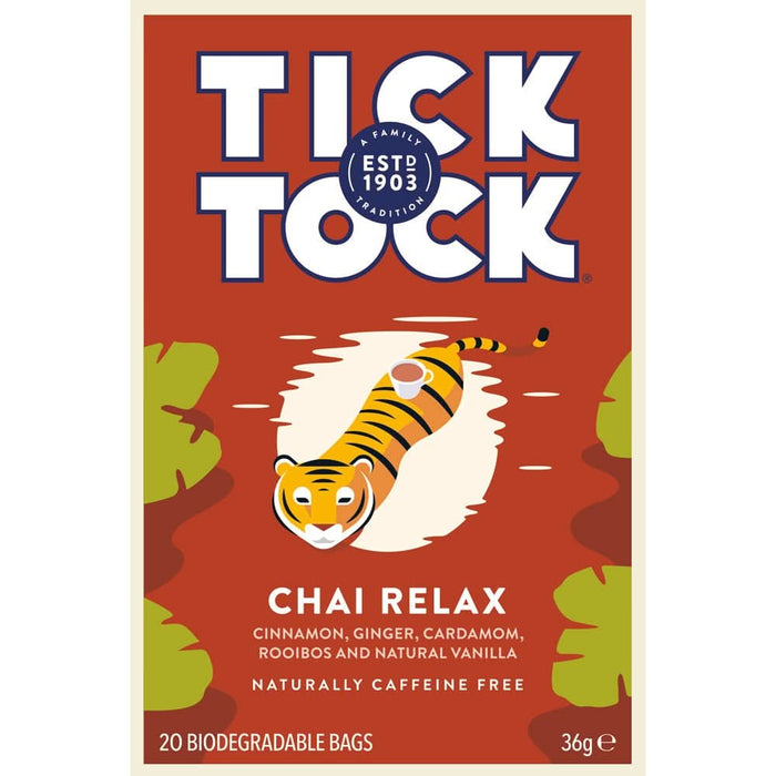 Tick Tock Wellbeing Chai Relax 20 Bags