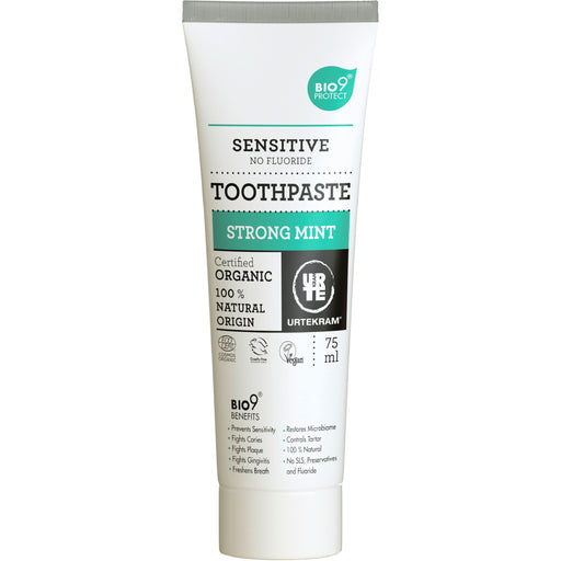 Urtekram Strong Mint sensitive t/paste 75ml